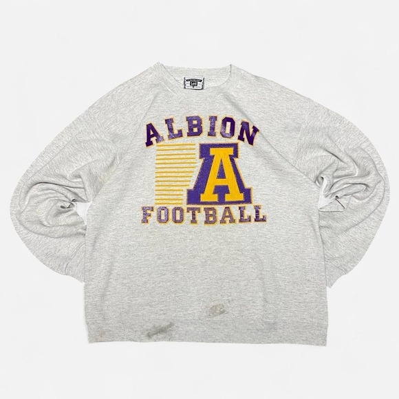 Other - Vintage Albion college football purple and yellow crewneck sweatshirt